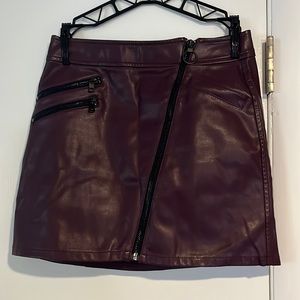 Express Faux Leather Mini Skirt
